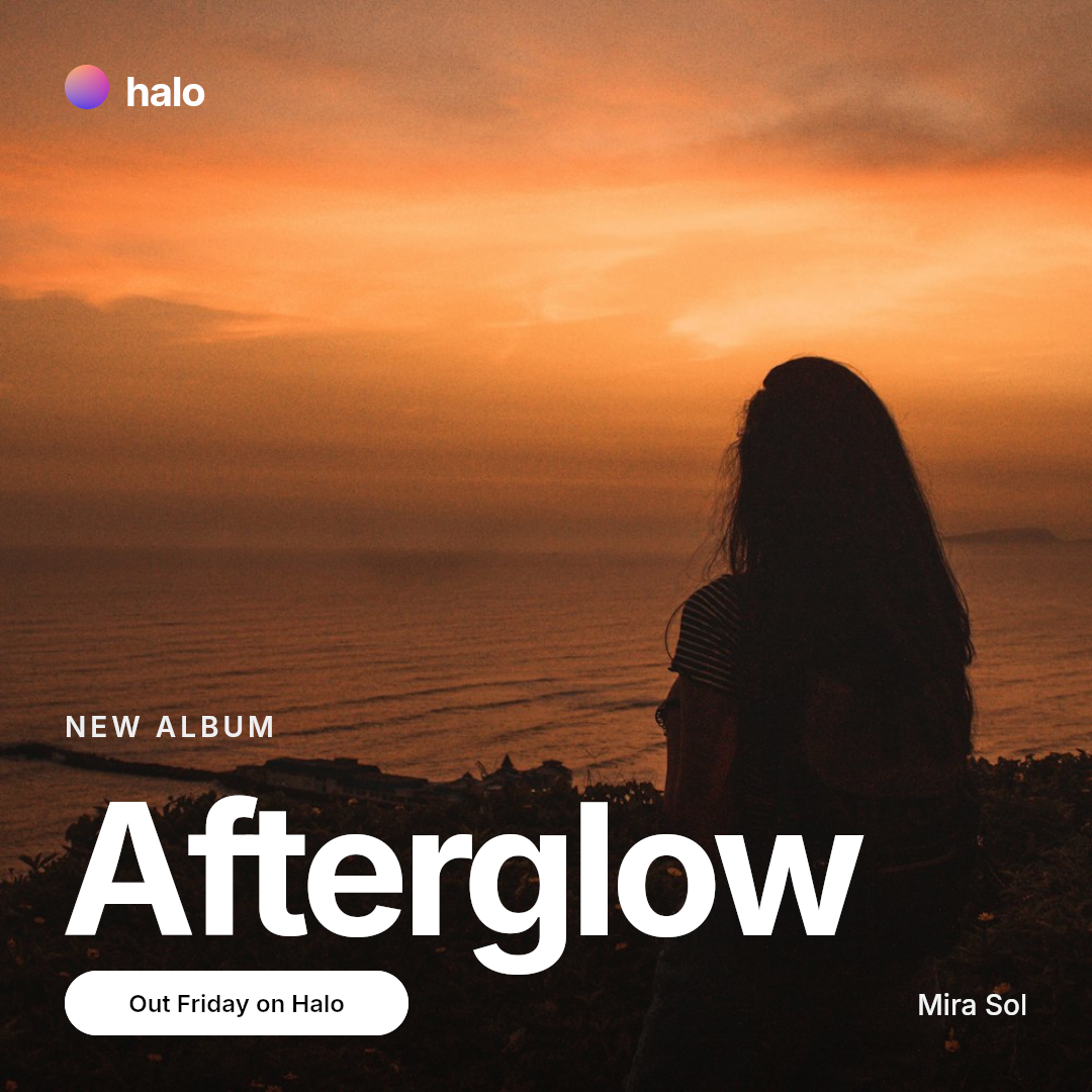 An Instagram post announcing Afterglow, out Friday on Halo.